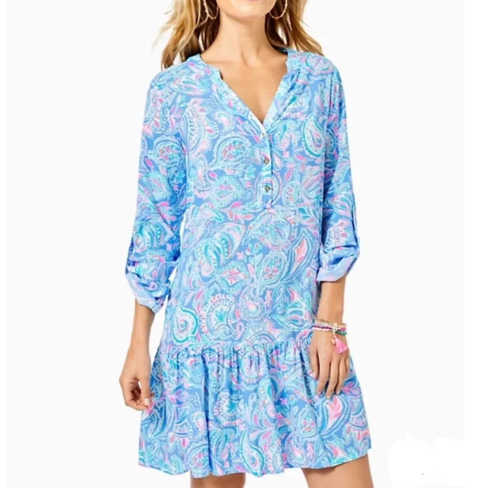 Lilly Pulitzer Charlee Long Sleeve Tunic Dress - Picture 1 of 5